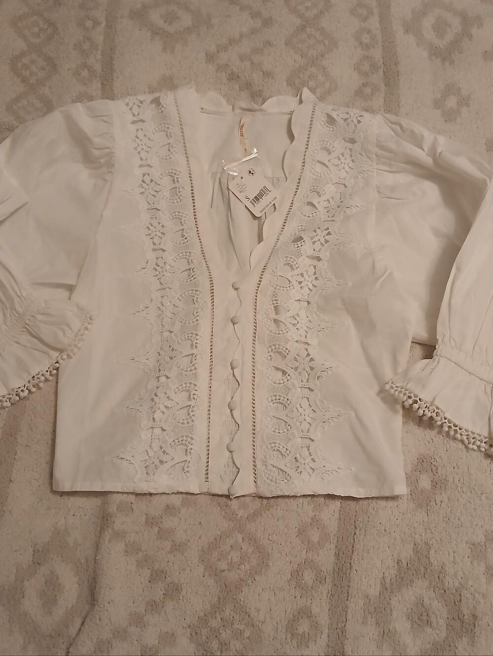 NWT Free People Louella Blouse - Small